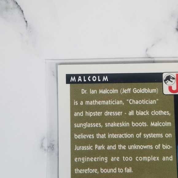 Vintage JP Topps Trading Cards Lot of 8 Jurassic Park Movie Cards Lot # 5 - Picture 11 of 11